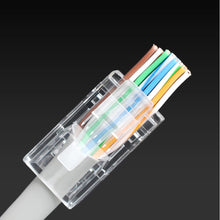 Load image into Gallery viewer, 50Pcs CAT6 Connector Plugs RJ45 Network Cable Modular Pass Through CAT6 RJ45 Connector Plugs 8P8C Accessories Strong Plasticity
