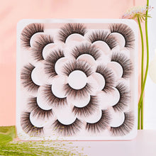 Load image into Gallery viewer, 10 Pairs Natural Eyelashes Dramatic False Eyelashes Artificial Natural Makeup Dense Long Eyelashes
