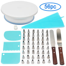 Load image into Gallery viewer, Cake Stand Turntable Rotating Base Cake Plastic Dough Knife Decorating 10 Inch Cream Cakes Stand set Cake Rotary Turntable tool
