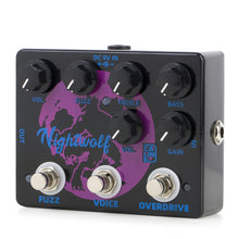 Load image into Gallery viewer, Caline DCP-08 Nightwolf Fuzz Overdrive Effect Pedal Guitar Accessories Dual Guitar Pedal
