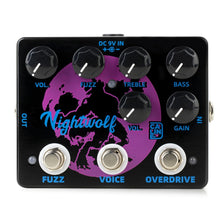 Load image into Gallery viewer, Caline DCP-08 Nightwolf Fuzz Overdrive Effect Pedal Guitar Accessories Dual Guitar Pedal
