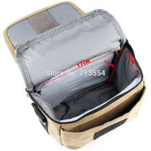Load image into Gallery viewer, Canvas Camera Bag Case Bag  For Canon EOS M10 M6 M5 SX60 SX50 SX30 SX510 1100D 1200D 1300D 450D 500D 600D 550D 18-55mm lens
