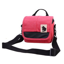 Load image into Gallery viewer, Canvas Camera Bag Case Bag  For Canon EOS M10 M6 M5 SX60 SX50 SX30 SX510 1100D 1200D 1300D 450D 500D 600D 550D 18-55mm lens
