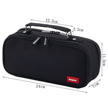 Load image into Gallery viewer, Pencil Case Canvas Double Layer Large Capacity School Student  Stationery Gift Supply

