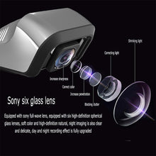 Load image into Gallery viewer, Car 1080P Full HD DVR Night Vision 170 Degree Wide Angle Dash Camera WiFi Dash Cam G Sensor Android USB Video Recorder
