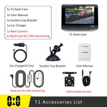 Load image into Gallery viewer, Car DVR 3 Cameras  4.0 Inches Dash Cam Car Video Recorder Auto Registrator Dvrs Dash Cam with 3 Ways Cameras

