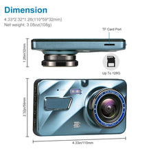 Load image into Gallery viewer, Car DVR WiFi 4.0" Full HD 1080P Dash Cam Rear View Camera Video Recorder Car Accessories Black Box Dashcam Auto DVRs GPS Tracker

