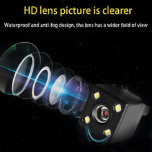 Load image into Gallery viewer, Car Rear View Camera 4LED Night Vision Reversing Automatic Parking Monitor CCD IP68 Waterproof 170 Degree High-Definition Image
