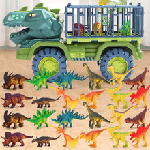 Load image into Gallery viewer, Car Toy Dinosaurs Transport Car Carrier Truck Toy Pull Back Vehicle Toy with Dinosaur Gift for Children
