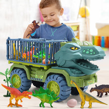 Load image into Gallery viewer, Car Toy Dinosaurs Transport Car Carrier Truck Toy Pull Back Vehicle Toy with Dinosaur Gift for Children
