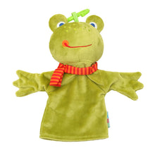 Load image into Gallery viewer, Cartoon Animal Finger Puppet Plush Toys Puppet Monkey/Frog/Duck Figurine Child Baby Favor Doll Tell Story Props Educational Toys
