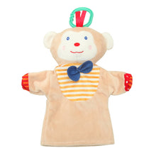 Load image into Gallery viewer, Cartoon Animal Finger Puppet Plush Toys Puppet Monkey/Frog/Duck Figurine Child Baby Favor Doll Tell Story Props Educational Toys
