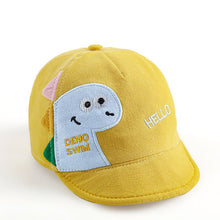 Load image into Gallery viewer, Cartoon Baby Baseball Cap Cute Dinosaur Letter Kids Baby Girl Boy Sun Hat Spring Summer Children Toddler Beach Hat
