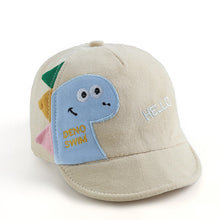 Load image into Gallery viewer, Cartoon Baby Baseball Cap Cute Dinosaur Letter Kids Baby Girl Boy Sun Hat Spring Summer Children Toddler Beach Hat
