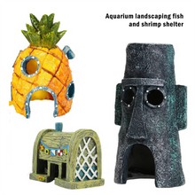 Load image into Gallery viewer, Cartoon Fish Tank Decor Figures Ornaments Simulation Resin Pineapple House Fish Tank Decoration Landscaping Aquarium Accessories
