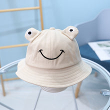 Load image into Gallery viewer, Cartoon Frog Kids Bucket Hat Children Summer Hats Boys Sun Caps Sun Protective Baby Hats Caps
