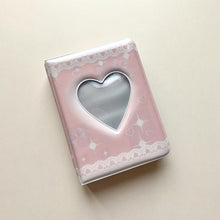 Load image into Gallery viewer, Cartoon PVC Photo Album Idol Card Storage Album 3-inch Love Hollow Printing Album Mini Kpop Photocard Collect Book Stationery

