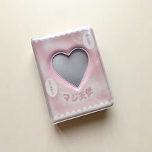 Load image into Gallery viewer, Cartoon PVC Photo Album Idol Card Storage Album 3-inch Love Hollow Printing Album Mini Kpop Photocard Collect Book Stationery
