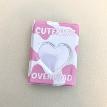 Load image into Gallery viewer, Cartoon PVC Photo Album Idol Card Storage Album 3-inch Love Hollow Printing Album Mini Kpop Photocard Collect Book Stationery
