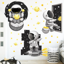 Load image into Gallery viewer, Cartoon Space Rocket Height Measure Up Ruler Wall Sticker for Kids Rooms Growth Chart Nursery Room Decor Wall Art
