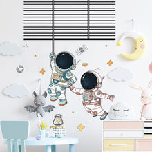 Load image into Gallery viewer, Cartoon Space Rocket Height Measure Up Ruler Wall Sticker for Kids Rooms Growth Chart Nursery Room Decor Wall Art
