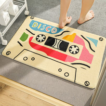 Load image into Gallery viewer, Cashmere Rug Vintage Tape Rug Bathroom Floor Mat Living Room Bedroom Carpet Easy to Clean Non Shedding Non Slip Rug
