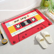 Load image into Gallery viewer, Cashmere Rug Vintage Tape Rug Bathroom Floor Mat Living Room Bedroom Carpet Easy to Clean Non Shedding Non Slip Rug
