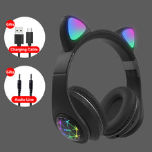 Load image into Gallery viewer, Wireless Headphones Music Stereo Blue-tooth Headphone With Mic Children Daughter fone Gamer Headset Kid Gifts
