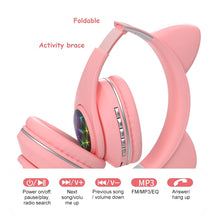 Load image into Gallery viewer, Wireless Headphones Music Stereo Blue-tooth Headphone With Mic Children Daughter fone Gamer Headset Kid Gifts
