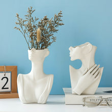 Load image into Gallery viewer, Ceramic Vase Nordic Home Decor Vases Sculpture Room Decoration  Dried Flowers Flower Pot Creativity Female Body Art Furnishings
