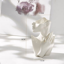 Load image into Gallery viewer, Ceramic Vase Nordic Home Decor Vases Sculpture Room Decoration  Dried Flowers Flower Pot Creativity Female Body Art Furnishings
