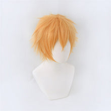 Load image into Gallery viewer, Chainsaw Man Denji Wig Cosplay Costume Golden Short Heat Resistant Synthetic Hair Halloween
