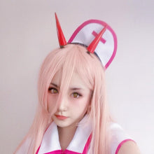 Load image into Gallery viewer, Chainsaw Man Power Demon Cosplay Prop Headwear PVC Horn Headband Hairpin Jewelry
