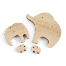 Load image into Gallery viewer, Children Bedroom Cute Wood Elephant Statue Ornament for Furniture Decor Toy Elephant Family Decoration Crafts
