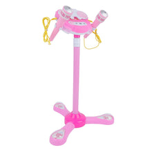 Load image into Gallery viewer, Children Dual Microphone Adjustable Karaoke Singing Machine Connected With Phone Musical Instruments Toy

