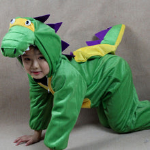 Load image into Gallery viewer, Children Kids Animal Costumes Dinosaur Tiger Horse Pig Elephant Cow Wolf fox rabbit Cosplay Halloween Gift Animals Jumpsuit
