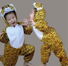 Load image into Gallery viewer, Children Kids Animal Costumes Dinosaur Tiger Horse Pig Elephant Cow Wolf fox rabbit Cosplay Halloween Gift Animals Jumpsuit
