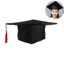 Load image into Gallery viewer, Children's Graduation Hat Costume Accessory Doctoral Cap with Red Tassel for Kids
