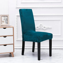 Load image into Gallery viewer, Plush Thick Chair Cover Washable Elastic Winter Warm Velvet Chair Protector Case Kitchen Restaurant housse de chaise
