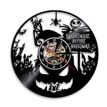 Load image into Gallery viewer, Christmas Characters Silent Movement Vinyl Record Wall Art Clock Pumpkin Forest Town Room Decor Watch Exclusive Christmas Gift
