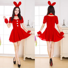 Load image into Gallery viewer, Christmas Costume Sexy Women Split Cosplay White Velvet Fleece Shawls Deep Shiny Leotard Snow Maiden Outfit Year's Dress

