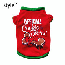 Load image into Gallery viewer, Christmas Cotton Pet Closing Dog Clothes New Year Puppy Dog Costume Pet Vest Shirt for Dog

