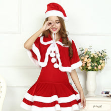 Load image into Gallery viewer, Christmas Cute Women Santa Claus Dress Red Female Autumn Winter Party Costumes Xmas Sexy Santa Claus Wraps Dress
