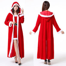 Load image into Gallery viewer, Christmas Dress Sexy Women Santa Claus Costume Fancy Dress Sexy Cosplay Costume Party Dress Red Velvet Dresses
