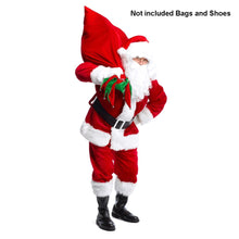 Load image into Gallery viewer, Christmas Santa Claus Costume Beard Lots Men Cosplay Santa Claus Clothes Fancy Dress In Christmas Men Costume Suit For Adults
