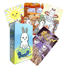 Load image into Gallery viewer, Chubby Bun Tarot Version V2 Rabbit Oracle Cards Rabbit Tarots Hare Deck Thailand Board Games Deck for Party
