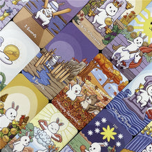 Load image into Gallery viewer, Chubby Bun Tarot Version V2 Rabbit Oracle Cards Rabbit Tarots Hare Deck Thailand Board Games Deck for Party
