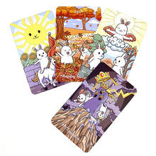 Load image into Gallery viewer, Chubby Bun Tarot Version V2 Rabbit Oracle Cards Rabbit Tarots Hare Deck Thailand Board Games Deck for Party
