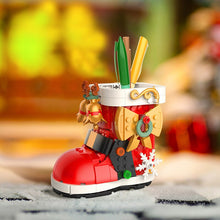 Load image into Gallery viewer, City Christmas Tree Rotating Music Box Building Blocks Friends Santa Claus LED Light Shining Xmas Bricks Toys For Children Girls
