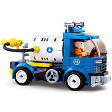 Load image into Gallery viewer, City Town Building Block City Great Vehicles Municipal Car Garbage Truck Light Repair Truck Road Sweeper Sprinkler Bricks Toy
